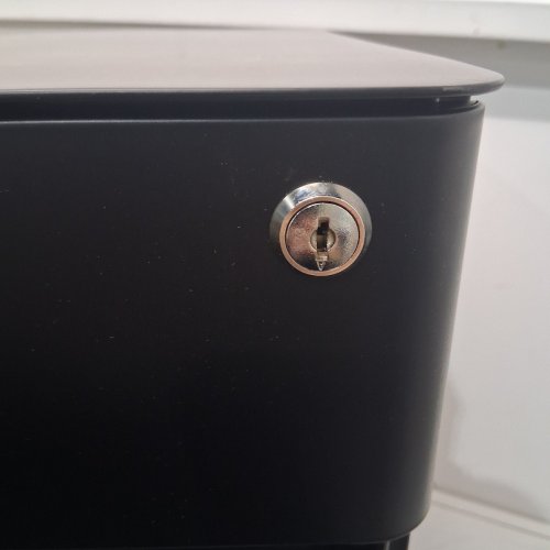 SONGMICS MOBILE OFFICE FILE CABINET WITH WHEELS AND LOCK - 23" - BLACK image 4
