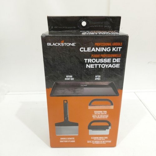 8PC BLACKSTONE PROFESSIONAL GRIDDLE CLEANING KIT - BLACK/SILVER/ORANGE (MODEL: CA-5376) image 2