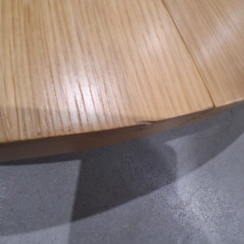 TRANSFORMER TABLE ROUND EXTENDABLE DINING TABLE - 45" X 45" - 105" - SCANDINAVIAN OAK (MODEL: 13528) image 5