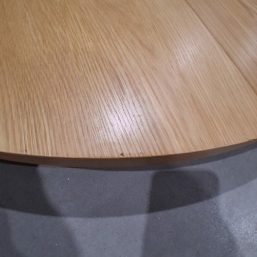 TRANSFORMER TABLE ROUND EXTENDABLE DINING TABLE - 45" X 45" - 105" - SCANDINAVIAN OAK (MODEL: 13528) image 6