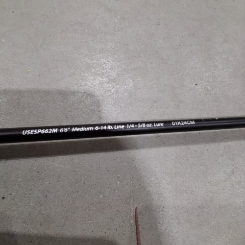 UGLY STIK ELITE ROD GRAPHITE SPINNING ROD AND REEL SET - MEDIUM - 6FT 6'' - 6LBS - 14LBS - BLACK (MODEL: USESP662M/30CBO / 1324366) image 2