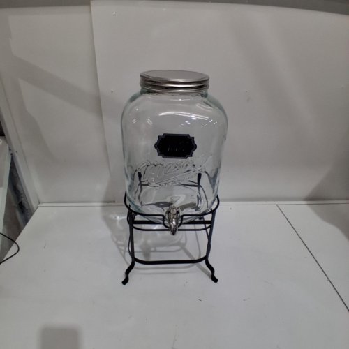MASON CRAFT & MORE GLASS DRINK DISPENSER - 11L - CLEAR/BLACK (MODEL: 1859337 ) image 2