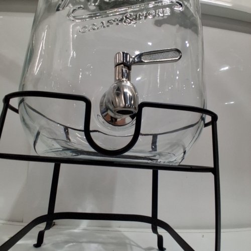 MASON CRAFT & MORE GLASS DRINK DISPENSER - 11L - CLEAR/BLACK (MODEL: 1859337 ) image 4