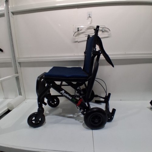 AGELESS JOY LIGHTWEIGHT FOLDING WHEELCHAIR -220LBS MAX - BLUE (MODEL: AJWC2501L) image 3