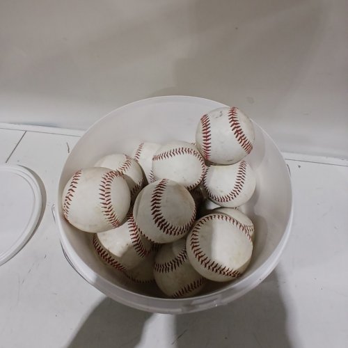 25PK STANDARD SIZE BASEBALLS - WHITE/RED image 3