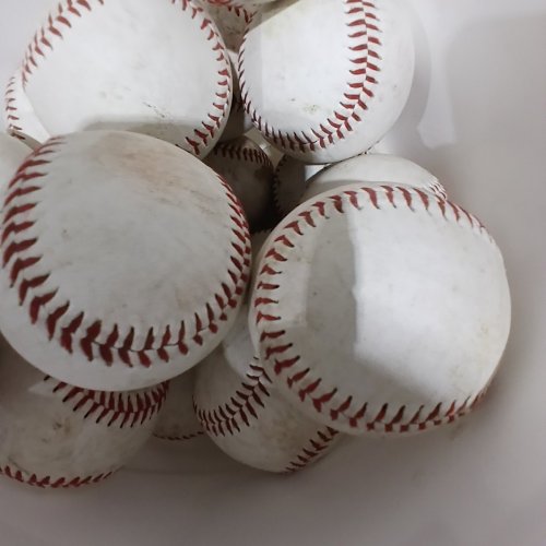 25PK STANDARD SIZE BASEBALLS - WHITE/RED image 4