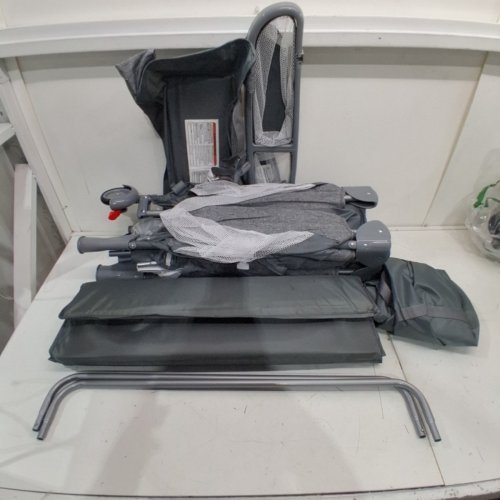 SOOBABY 5 IN 1 BEDSIDE SLEEPER PLAYARD BABY CRIB BABY BASSINET- GREY/WHITE (MODEL: H31W) image 2
