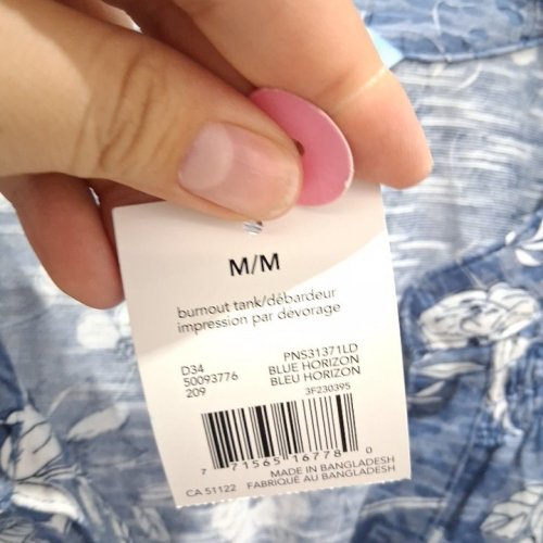 PENMANS FLORAL SLEEVELESS TANK TOP - MEDIUM - BLUE HORIZON (STYLE: PNS3137LD) image 3