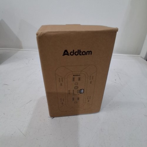 ADDTAM USB WALL TAP POWER STRIP - 10 PORTS - WHITE (MODEL: AD5110) image 4
