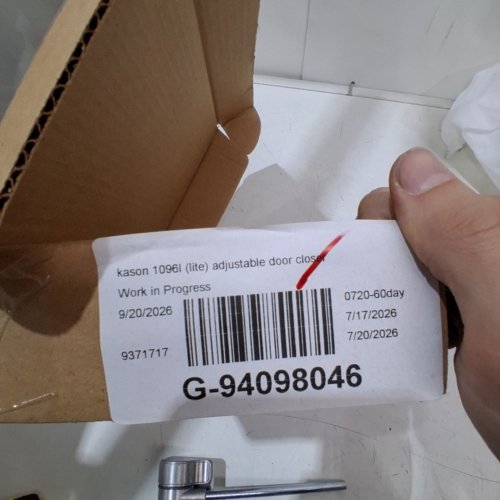 KASON ADJUSTABLE DOOR CLOSER - SILVER (MODEL: 1096 L) image 2