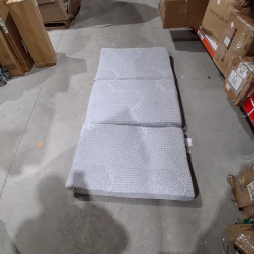 MLILY TRI-FOLD MEMORY FOAM MATTRESS TOPPER - TWIN XL - GREY - (MODEL: CA-TTF-TXL) image 2