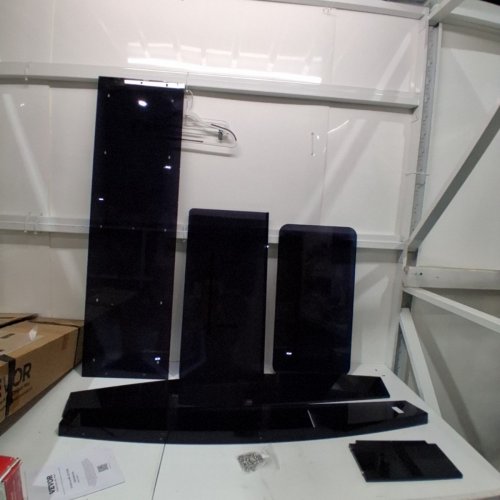 VEVOR STAND ALONE PODIUM STAND/LECTERRN WITH STORAGE SHELF - 47" - CLEAR/BLACK - (MODEL: YKB001H) image 3