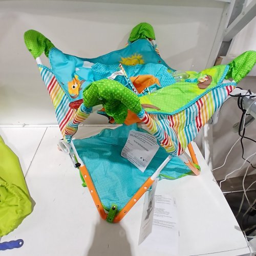 BRIGHT STARTS BY INGENUITY INFANT SUMMER POP N JUMP WITH CANOPY - 6 - 12 MONTHS - MULTICOLOR (MODEL: 17247-ES) image 2