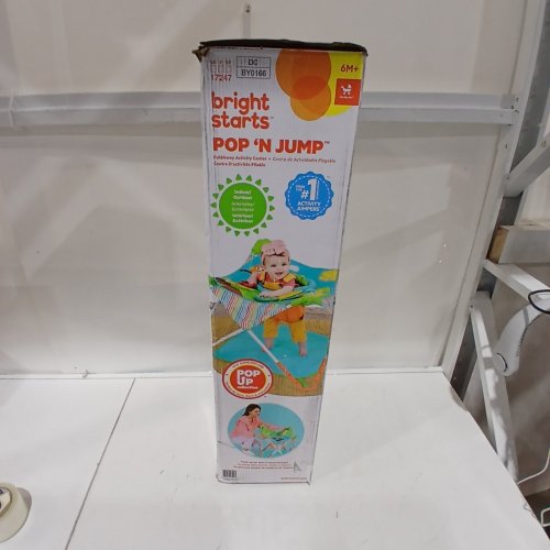 BRIGHT STARTS BY INGENUITY INFANT SUMMER POP N JUMP WITH CANOPY - 6 - 12 MONTHS - MULTICOLOR (MODEL: 17247-ES) image 3