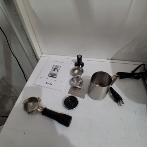 BREVILLE BAMBINO PLUS ESPRESSO MACHINE - BLACK TRUFFLE (MODEL BES500BTR) image 4