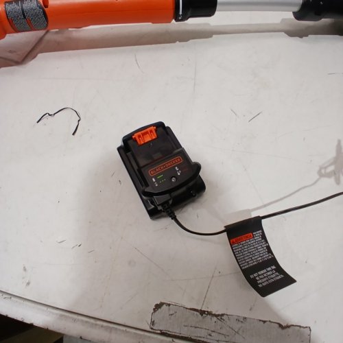 2PC BLACK+DECKER STRING TRIMMER/EDGER & SWEEPER/BLOWER SET - 20V - 14"PATH - BLACK/ORANGE (MODEL: LSW221/LST201) image 4