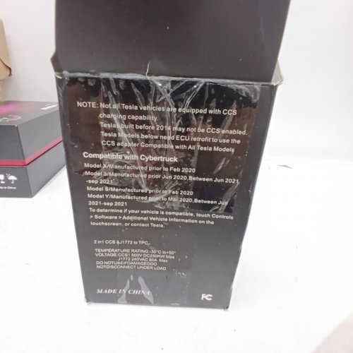 EV CHARGING CCS & J1772 TO TPC ADAPTER - CCS1 500 V DC 200KW MAX; J1772 240 V AC 80A MAX - BLACK image 4