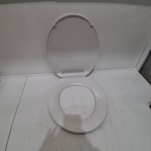 GARVEE WHITE ELONGATED TOILET SEAT QUIET CLOSE COVER AND SEAT, EASY TO CLEAN AND STAIN-RESISTANT, RESIDENTIAL TOILET SEAT WITH LID - 16.5" - WHITE (MODEL: PHO_11GXF0S9) image 2