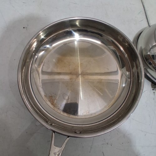 2PC AMAZON BASICS FRY PAN SET - 10"/8" - STAINLESS STEEL image 4