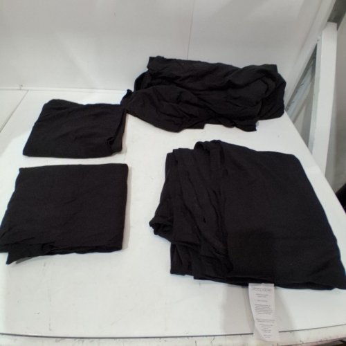 4PC SLEEP DOWN 100% COTTON FLANNEL SHEETS WITH 16" EXTRA DEEP POCKET FITTED SHEET - KING 105" X 102" - BLACK image 2