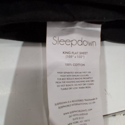 4PC SLEEP DOWN 100% COTTON FLANNEL SHEETS WITH 16" EXTRA DEEP POCKET FITTED SHEET - KING 105" X 102" - BLACK image 3