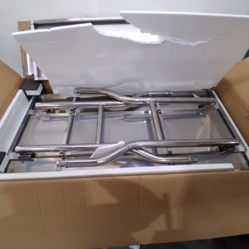 STAINLESS STEEL WORK TABLE WITH STORAGE SHELF - 48" X 24" - SILVER (MODEL: ZDGZTDXP) image 3