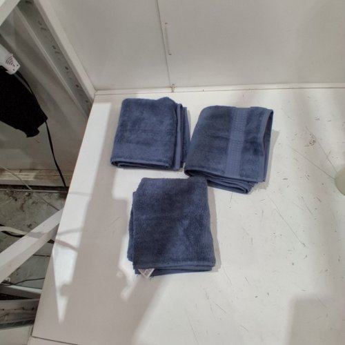 3PK SERENE HOME COLLECTION 100% COTTON HAND TOWELS - 16" X 30" - BLUE (MODEL:3414444) image 2