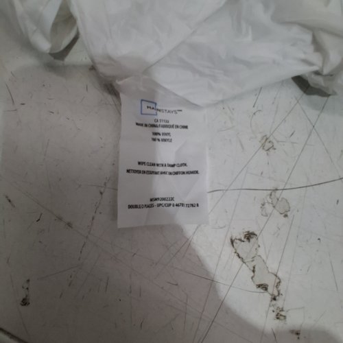 MAINSTAYS WATERPROOF FITTED VINYL MATTRESS PROTECTOR - DOUBLE - WHITE image 3