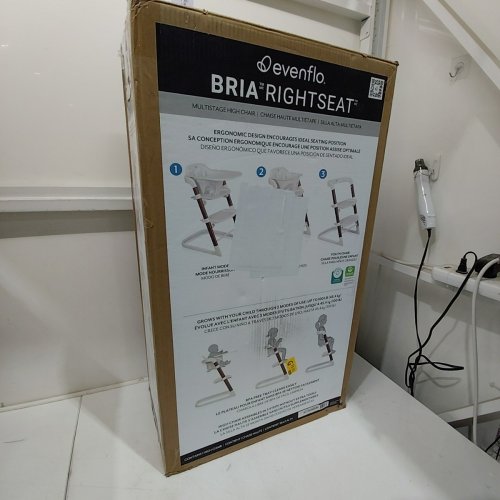 EVENFLO BRIA RIGHTSTEAT MULTISTAGE HIGH CHAIR - COASTAL COFFEE/WHITE (MODEL: HC100112516) image 3