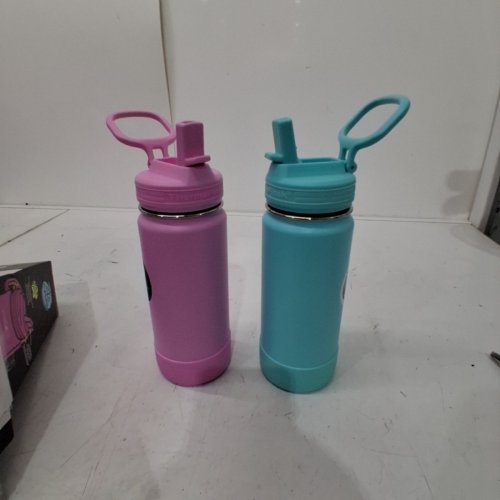 2PK THERMOFLASK STAINLESS STEEL BOTTLE - 16OZ - PINK/TEAL (MODEL:2880559) image 2