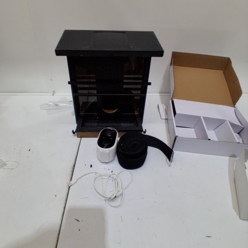 EVERGREEN SMART SOLAR CAMERA BIRD FEEDER - 1080P FULL HD - 144° VISION - BLACK/NATURAL WOOD (MODEL: 1934060) image 3