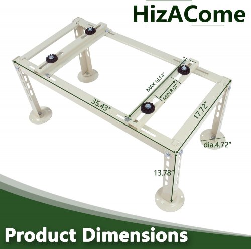 HIZACOME ADJUSTABLE HEAVY DUTY MINI SPLITS STAND FOR 9000-36000 BTU AIR CONDITIONER/HEAT PUMPS (MODEL: HZ003-900*450) image 2