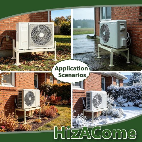 HIZACOME ADJUSTABLE HEAVY DUTY MINI SPLITS STAND FOR 9000-36000 BTU AIR CONDITIONER/HEAT PUMPS (MODEL: HZ003-900*450) image 3