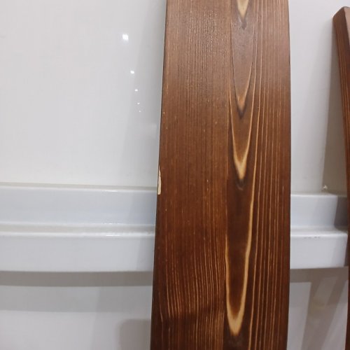 2PK HEIMLOVE SOLID WOOD NURSERY FLOATING SHELVES FOR WALL - 31.5" - RUSTIC BROWN image 4