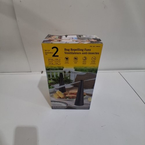 2PK ELEMENTS RECHARGEABLE BUG REPELLER FANS - BLACK (MODEL: 1990391) image 4