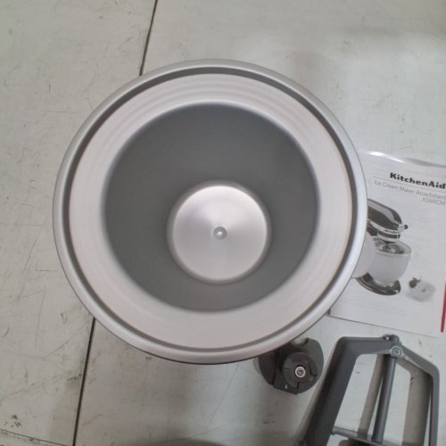 KITCHENAID ICE CREAM MAKER ATTACHMENT SET - 2QT - WHITE (MODEL: KSMICM) image 4