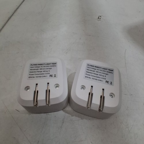 2PK FLYING INSECT LIGHT TRAPS -395 NM UVA, 400 SQ. FT, 0.6W - WHITE image 4