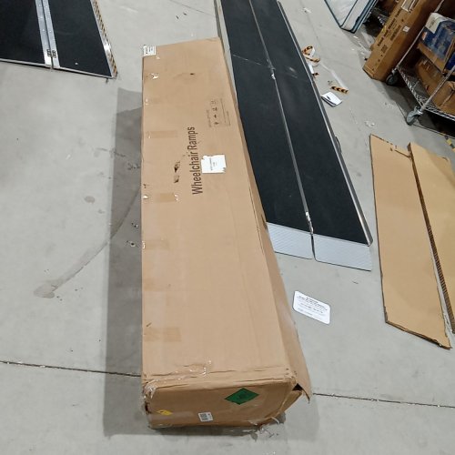 FOLDING ALUMINUM WHEELCHAIR RAMP - 12FT - BLACK / SILVER (MODEL: WRO4-12FT-2ZC) image 4