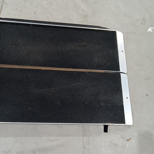 FOLDING ALUMINUM WHEELCHAIR RAMP - 12FT - BLACK / SILVER (MODEL: WRO4-12FT-2ZC) image 6