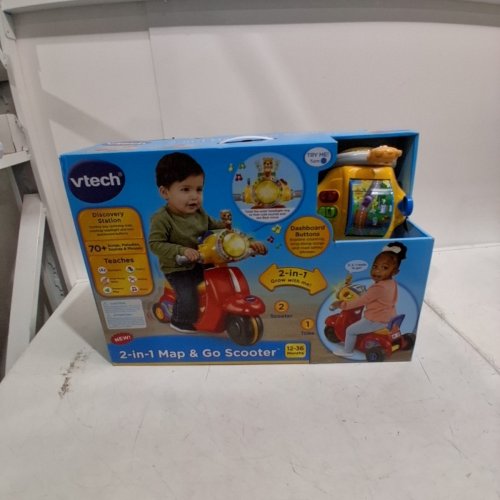 VTECH 2-IN-1 MAP & GO SCOOTER - 12M-36M - ENGLISH VERSION - RED (MODEL: 80-572300) image 2