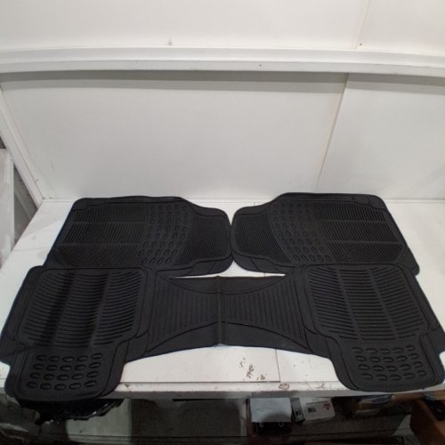 4PC BDK HEAVY DUTY UNIVERSAL ALL WEATHER FLOOR MATS - BLACK (MODEL: OF-554-BK) image 2