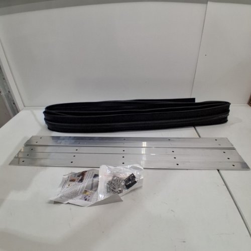 BOWSEN HEAVY-DUTY U+O RING SHAPE UNIVERSAL GARAGE DOOR BOTTOM SEALS WEATHERSTRIP WITH ALUMINUM TRACK - 16FT - (MODEL: ‎16FT-BLACK) image 2