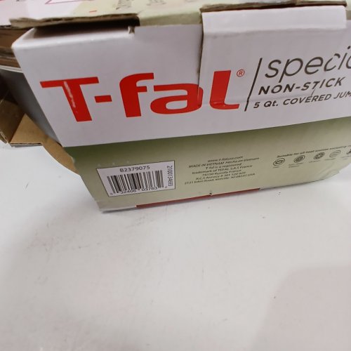 2PC T-FAL SPECIALTY NON-STICK COVERED JUMBO COOKER - 5 QT - BLACK (MODEL: B2379075) image 2