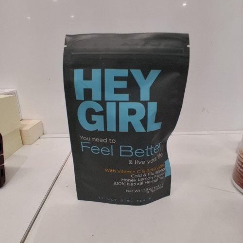 HEY GIRL TEA COLD & FLU BLEND HONEY LEMON FLAVOR HERBAL TEA - 1.59 OZ (45 G) image 3