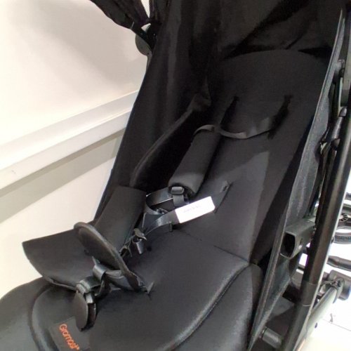 GROMAST GRAVITY FOLDING BABY STROLLER ADJUSTABLE BACKREST CANOPY - BLACK (MODEL: GT077) image 5