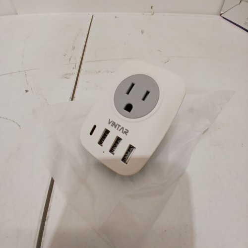 VINTAR EUROPEAN TRAVEL PLUG ADAPTER, TYPE-C AND USB - TRAVEL CONVERTER ESSENTIAL - WHITE (MODEL: WS-09C-C3U) image 3
