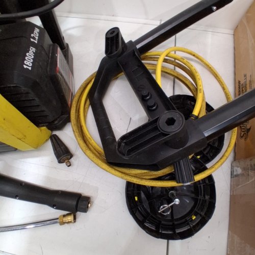 KARCHER ELECTRIC POWER WASHER WITH 3 SPRAY NOZZLES - 1800PSI - 1.2GPM - YELLOW/BLACK image 4