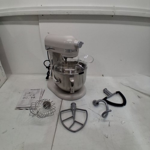 KITCHENAID BOWL-LIFT STAND MIXER - 7 QT. BOWL - MATTE MILKSHAKE/WHITE - (MODEL: KSM70) image 4