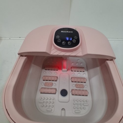 MAXKARE COLLAPSIBLE FOOT SPA BATH MASSAGER - 110V - PINK (MODEL: FS-FM082) image 2