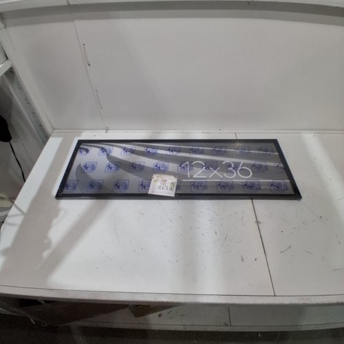 AMERICANFLAT PICTURE FRAME WITH POLISHED PLEXIGLASS - 12" X 36" - BLACK image 2